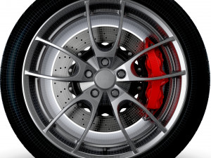 Shelby 350GT wheel 3D 模型
