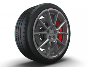 TWS Chrono wheel 3D मॉडल