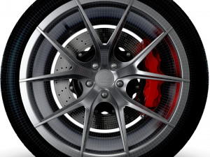 Verde Axis v99 wheel 3D 模型