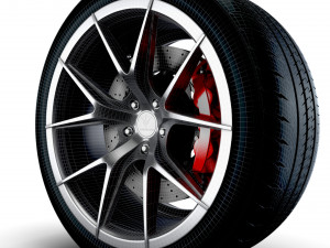 Verde Axis v99 wheel 3D 模型