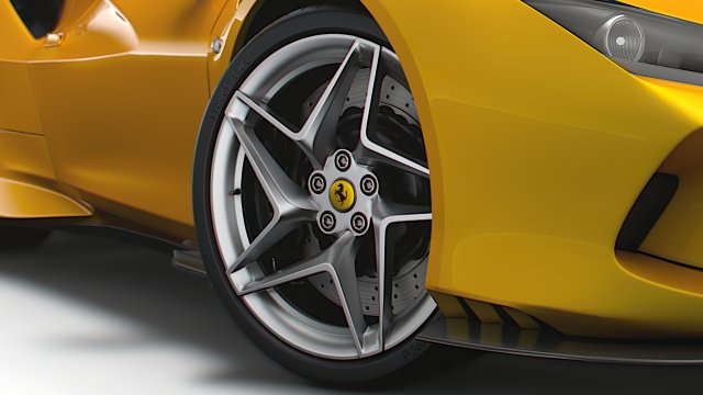 Ferrari F8 Spider 2023 wheel Modelo 3D .c4d .max .obj .3ds .fbx .stl .blend 