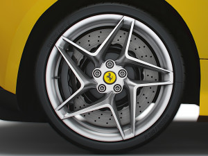 Ferrari F8 Spider 2023 wheel Modelo 3D