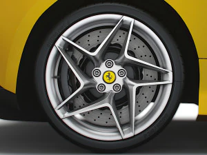 Ferrari F8 Spider 2023 wheel 3D Model