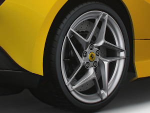 Ferrari F8 Spider 2023 wheel Modelo 3D