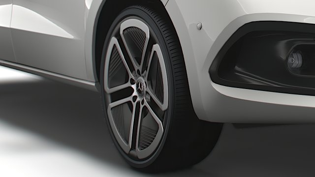 Mercedes Benz EQT 2023 wheel 3D-Modell .c4d .max .obj .3ds .fbx .stl .blend 