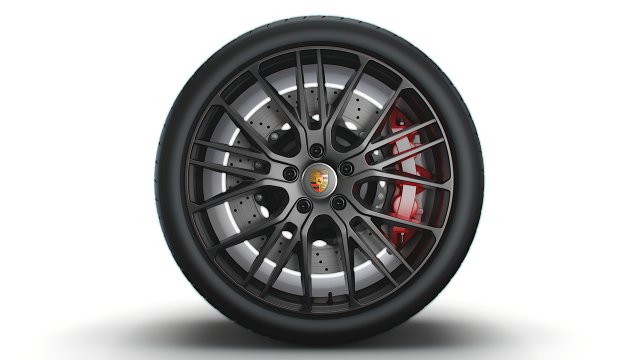 Panamera Porsche Exclusive wheel 3D 模型 .c4d .max .obj .3ds .fbx .stl .blend 