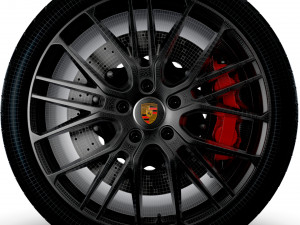 Panamera Porsche Exclusive wheel 3D 模型