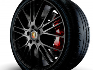 Panamera Porsche Exclusive wheel 3D 模型