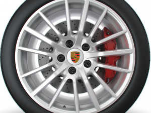 Porsche 997 911 exclusive wheel 3D Model