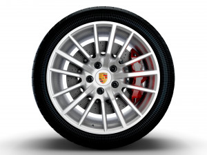 Porsche 997 911 exclusive wheel 3D Model