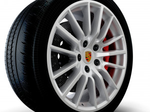 Porsche 997 911 exclusive wheel 3D Model