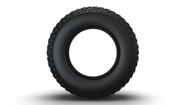 SUV Tire 3D 모델 .c4d .max .obj .3ds .fbx .stl .blend 