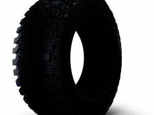 SUV Tire 3D 모델