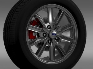 ford mustang 2005 wheel 3D Model