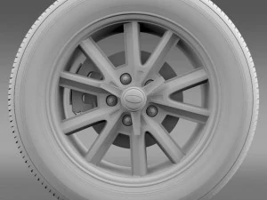 ford mustang 2005 wheel 3D Model
