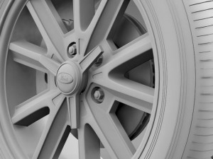 ford mustang 2005 wheel Model 3D