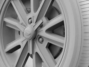 ford mustang 2005 wheel 3D Model