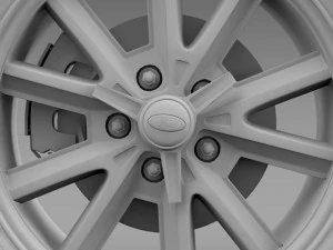 ford mustang 2005 wheel 3D Model