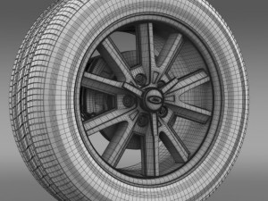 ford mustang 2005 wheel Model 3D
