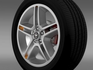 ford mustang 2010 av x 10 wheel 3D 模型
