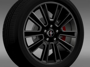ford mustang 2010 wheel 3Dモデル