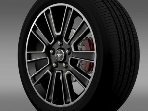 ford mustang 2010 wheel 3D Model