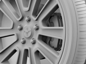 ford mustang 2010 wheel 3D Model
