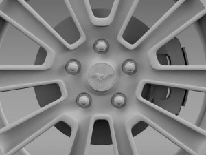ford mustang 2010 wheel 3D Model