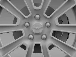 ford mustang 2010 wheel 3D Model