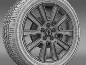 ford mustang 2010 wheel 3D Model