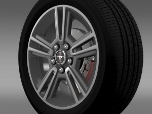 ford mustang 2013 wheel 3D 模型