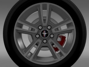 ford mustang 2013 wheel 3D 模型