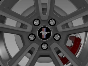 ford mustang 2013 wheel 3D 模型