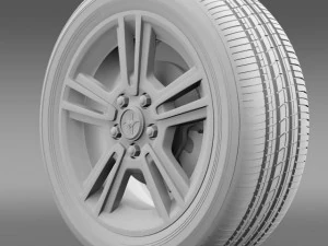 ford mustang 2013 wheel 3D Model