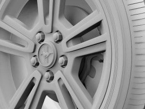 ford mustang 2013 wheel 3D 模型