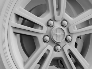ford mustang 2013 wheel 3D 模型