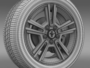 ford mustang 2013 wheel 3D 模型
