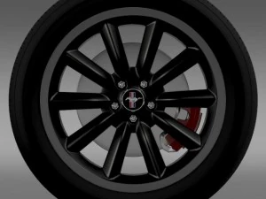 roda ford mustang chefe 302 2012 Modelo 3D