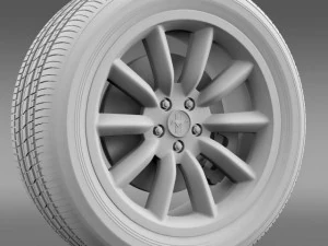 roda ford mustang chefe 302 2012 Modelo 3D