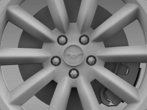 ford mustang boss 302 2012 wheel Modello 3D