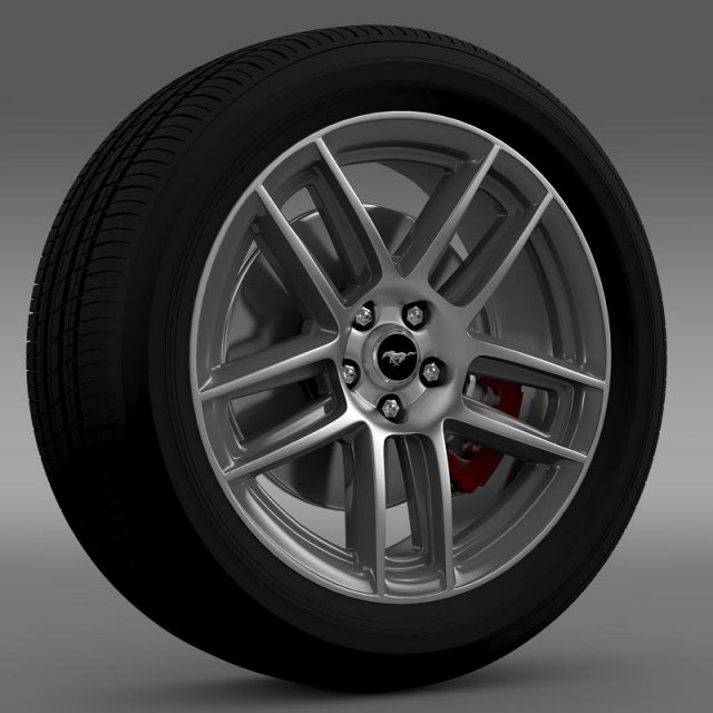 ford mustang boss 302 2013 wheel Modello 3D .c4d .max .obj .3ds .fbx .stl .blend 