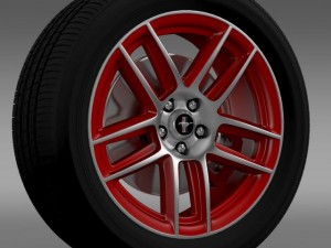 ford mustang boss 302 laguna seca 2012 wheel 3D Model