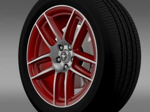 ford mustang boss 302 laguna seca 2012 wheel 3D Model