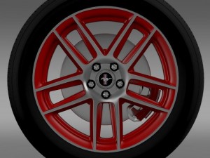 ford mustang boss 302 laguna seca 2012 wheel 3D Model