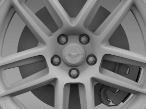 ford mustang boss 302 laguna seca 2012 wheel 3D Model