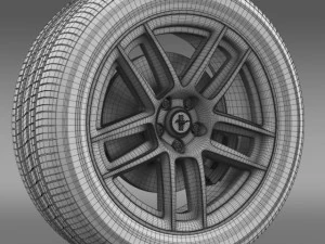 ford mustang boss 302 laguna seca 2012 wheel 3D Model