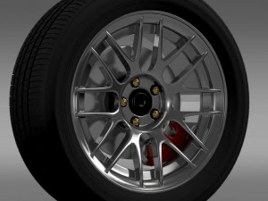 ford mustang boss 302r 2011 wheel 3D Model