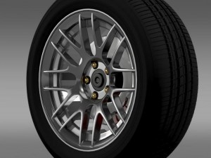 ford mustang boss 302r 2011 wheel 3D 모델