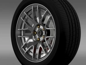 ford mustang boss 302r 2011 wheel 3D Model