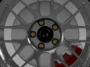 ford mustang boss 302r 2011 wheel 3D Model